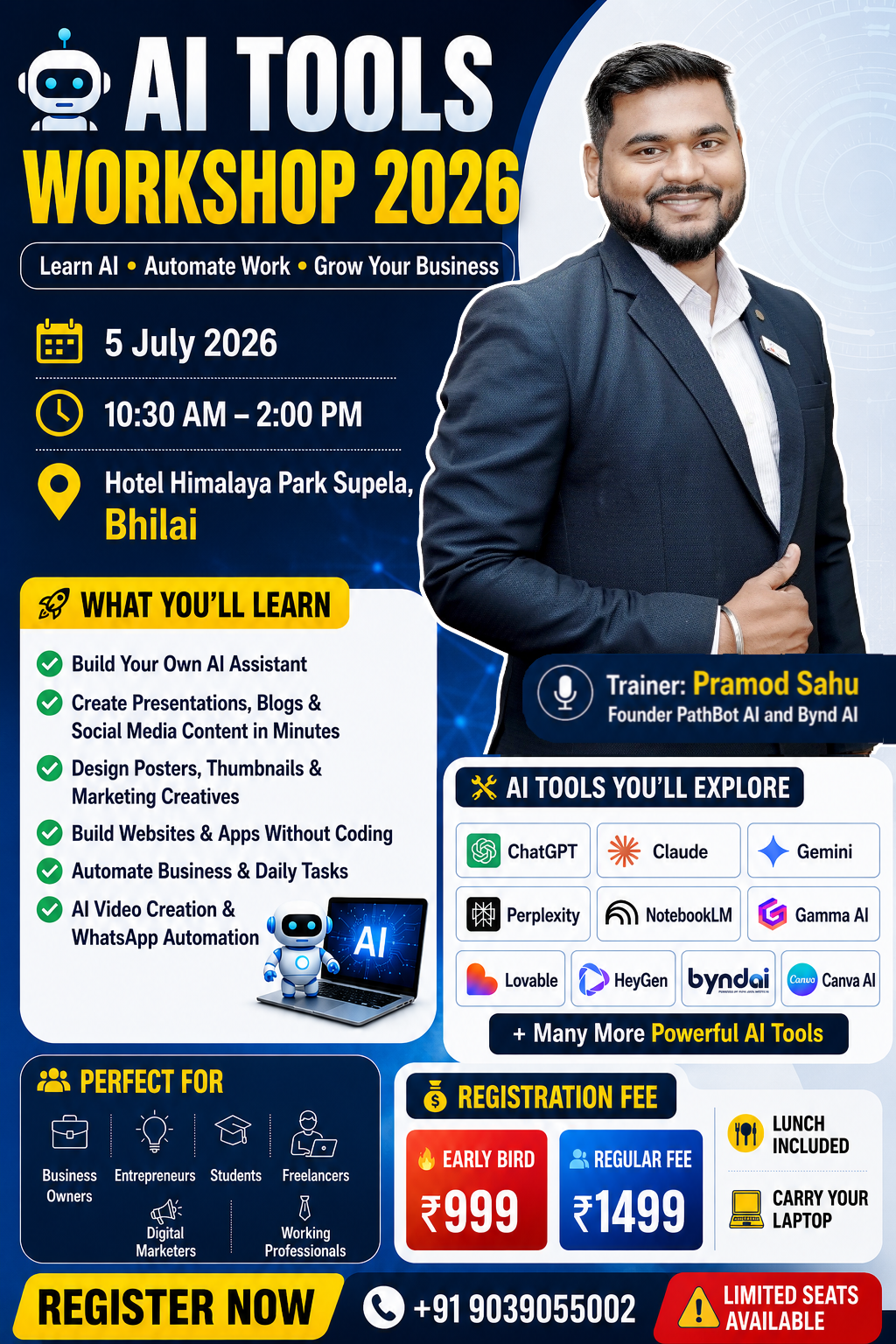 AI Tools Workshop Flyer