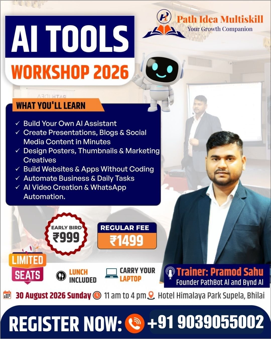 AI Tools Workshop Flyer